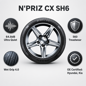 Neumático <span class=keywords><strong>de</strong></span> Verano <span class=keywords><strong>NEXEN</strong></span> NPRIZ CX SH6 para Auto <span class=keywords><strong>de</strong></span> Pasajeros, <span class=keywords><strong>Calidad</strong></span> OE, Confortable, Silencioso, 25 Tamaños, 15-18 Pulgadas, Bajo Ruido, Larga Duración, Radial - Product Image 5