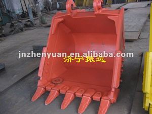 Godet basculant OEM chinois pour excavatrices, matériau Q355+Q460, diverses tailles (1-80T), conception en forme d'entonnoir, marque Zhenyuan - Product Image 6