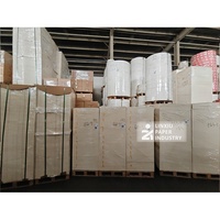 Feuilles de papier kraft enduites de PE, écologiques, recyclables, imperméables, pour gobelets, impression offset, utilisation pour les boissons, matériau biodégradable