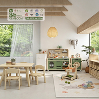 Meubles préscolaires Hikeylove, bureau Montessori solide, table de rangement pour tout-petits, ensemble de meubles pour garderie, fournisseurs de matériel pour salles de classe