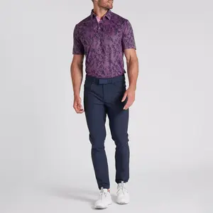 Men Sport Golf T Shirt Golfer Business Uniform Custom Print Logo Golf Dry Fit Polo Shirts For Men