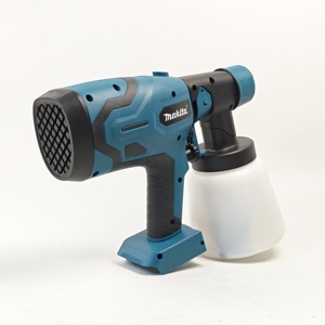 Pour pulvérisateur de peinture sans fil <span class=keywords><strong>Makita</strong></span> Style <span class=keywords><strong>18V</strong></span>, pistolet de pulvérisation électrique avec réservoir de 800 ml, 4 options de buses - Product Image 5