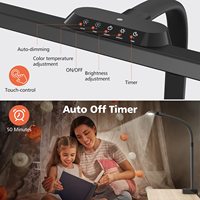Lampe de bureau LED ABS style nordique, moderne et simple, avec abat-jour flexible de 80 cm, lampe électrique à col de cygne, lumière de lecture et d'étude protectrice pour les yeux