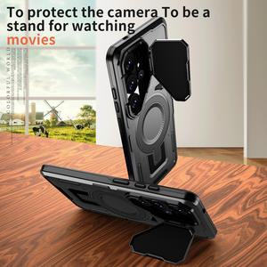 Funda para teléfono Samsung S26 Ultra con soporte para lente, funda magnética de cobertura total anticaídas - Product Image 2
