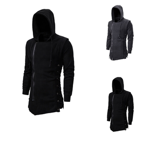 Sudadera con Capucha para Hombre, Estilo Casual Juvenil, con Cierre, Color Sólido, Forro Polar Grueso, Calidad Premium, 100% Algodón - Product Image 1