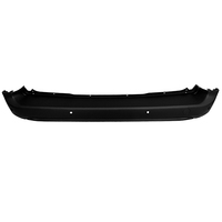 Parachoques Trasero Central Negro Con 4 Soportes PDC Para Asistente de Aparcamiento y Tapa Para Gancho de Remolque Para Peugeot Opel Citroen Fiat Toyota