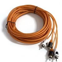 Kit de Cableado para Amplificador de Auto, Cable de Alimentación de Doble Color para Subwoofer, Instalación de Audio Estéreo para Auto con Portafusibles