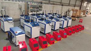 เครื่องเชื่อมเลเซอร์ 5 in 1 กำลังไฟ 1000W/1500w ระบบระบายความร้อนด้วยน้ำ สำหรับตู้เหล็กสแตนเลส 1000w 1500w 2000w เครื่องเชื่อมไฟเบอร์เลเซอร์แบบทำความสะอาด - Product Image 6