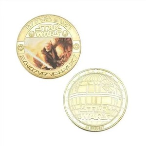 Pièce de monnaie commémorative <span class=keywords><strong>Star</strong></span> Wars Force Awakens, en fonte, à thème cinématographique, emballée individuellement, cadeau - Product Image 6
