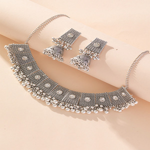 Conjunto de Collar con Borlas de Aleación de Zinc, Diseño Geométrico, Joyería de Moda para Fiesta, Accesorio de Cadena para Suéter - Product Image 3