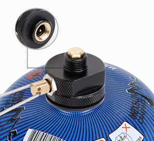 Réservoir de gaz de grande capacité avec adaptateur, recharge de Propane réservoir/buse de brûleur de <span class=keywords><strong>Butane</strong></span>, poêle de Camping - Product Image 5