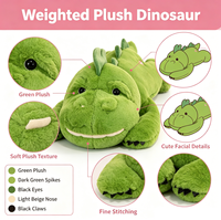 Dinosaure en peluche lesté 60 cm, animal en peluche doux, prêt à être expédié, cadeau pour enfants, décoration intérieure, faible MOQ, directement de l'usine