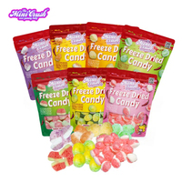 Bonbons Lyophilisés Personnalisés Assortis en Gros, Marque Privée, Bonbons Gélifiés Halal Lyophilisés en Vrac