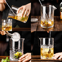 Verre à cocktail professionnel transparent de 24 oz, écologique, à fond épais et sans couture, cristal – Meilleure vente