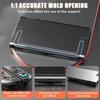 Étui rigide PC transparent pour Switch 2 housse de protection fendue housse de protection Anti-chute coque de protection anti-rayures étui de protection en cristal