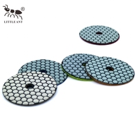 LITTLE ANT Disque diamanté à sec 3 pouces 80 mm pour le polissage des surfaces en quartz et pierre artificielle – Qualité industrielle