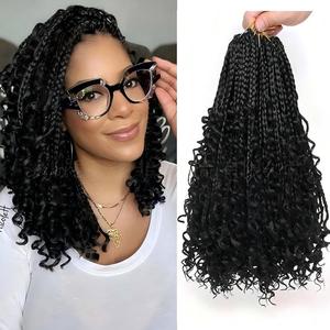 <span class=keywords><strong>Tresses</strong></span> africaines naturelles à trois brins, <span class=keywords><strong>tresses</strong></span> boîte concubine torsadées, cheveux au crochet de 30 pouces, modèle en fil haute température, Three-Phair Fly - Product Image 3