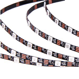 แผ่นบาง3มม. 4 <span class=keywords><strong>5</strong></span> WS2812B กว้างสมาร์ท rgbic สีขาวสีดำ PCB RGB LED Strip สำหรับภายในรถยนต์คอมพิวเตอร์เคสคีย์บอร์ด - Product Image 5