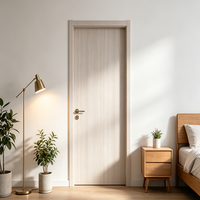 Porte intérieure en bois éco-responsable en olivier classique, moulée synchronisée, épaisseur 50 mm, étanche, avec garantie de 3 ans pour chambre à coucher