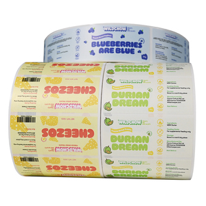 Özel Logo çıkartması kendinden yapışkanlı etiket su geçirmez PVC vinil gıda kavanozu baskı altın folyo ambalaj etiket - Product Image 5