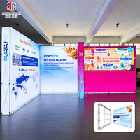 Stand d'exposition pliable en aluminium personnalisé avec impression par sublimation pour la vente au détail