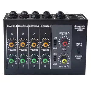 MIX428 Microphone Audio mixer 8 channel mixing console for studio recording meeting sound equipment