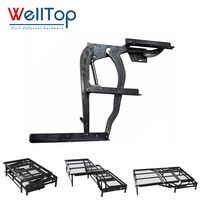 WELLTOP Nouveautés Quincaillerie de mobilier Mécanisme de canapé-lit pliant Charnière de dossier convertible Click Clack avec ressort à gaz