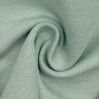 Tissu tricoté double face en mélange coton-polyester 180 GSM, teint uni, respirant, fonctionnel, 183 cm, pour vêtements décontractés