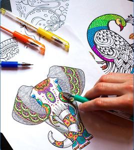 ชุดปากกาเจลสี100สำหรับผู้ใหญ่สมุดระบายสีวาดภาพเขียน - Product Image 6