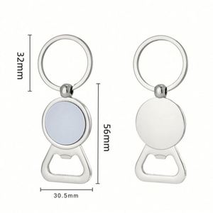 LC613 Factory Wholesale Customizable Logo Key Chain Blank Engraving Brand Custom Stainless Steel Metal Round Keychain Promotion - Product Image 5