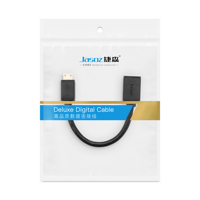 Câble adaptateur Jasoz Mini femelle-mâle plaqué or 1080P pour moniteur et projecteur avec conducteur en cuivre sans oxygène