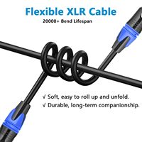 Usine OEM Multicolore 3 Broches XLR Mâle à Femelle PVC Gainé Microphone Câble Équilibré Micro Cordon Flexible Maison Audio Vidéo Câbles