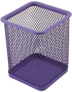 Portalápices de malla metálica para oficina y escuela, soporte para bolígrafos, accesorios de escritorio, soportes para brochas de maquillaje, logotipo personalizado, soldadura - Product Image 4