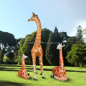 Vacaciones al aire libre Navidad calle paisaje jardín fibra de vidrio jirafa Animal motivo luces para Parque/<span class=keywords><strong>Gardon</strong></span> - Product Image 5
