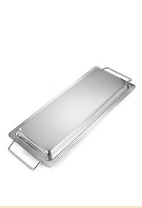 Barbecue pliable d'extérieur au gaz et au <span class=keywords><strong>charbon</strong></span> de bois en acier inoxydable avec support pour cuisses de poulet, plateau de cuisson pour légumes et grille de rôtissage pour ailes de poulet - Product Image 2