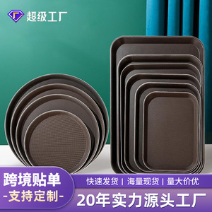 Plastic Serving Tray Round Extra Large Commercial Grade For Restaurant Hotel KTV - Product Image 4