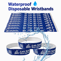 Bracelets Tyvek jetables adhésifs vierges imprimables pour événements et fêtes, avec code QR de sécurité, à prix abordable