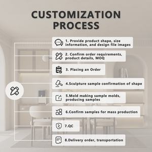 لوحة جدارية سيراميك فاخرة ثلاثية الأبعاد بتصميم عصري بسيط، لوحة فنية جدارية تجريدية من السيراميك لديكور المنزل - Product Image 5
