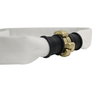 Manguera contra incendios de una sola capa de 1.75 pulgadas con revestimiento de EPDM, poliéster blanco y acoples españoles de latón - Product Image 6