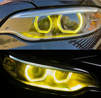 Modules d'éclairage diurne DRL Angel Eye jaunes pour BMW F22 F23 2014-2017 63117388923 63117388924