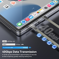 Câble Thunderbolt 4 certifié Intel 40 Gbps 100 W PD 8K/60 Hz vidéo tressé A486 USB4 magnétique pour Mac, SSD, station d'accueil