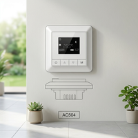Termostato Inteligente para Calefacción por Suelo Radiante con Control por Aplicación Tuya, Sistema Hidrónico AC504, Válvula Anticondensación, Programable para 7 Días