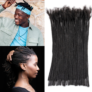 Extensiones de <span class=keywords><strong>Cabello</strong></span> Remy Brasileño Afro Kinky Hechas a Mano, Suaves, Naturales, Negras, para Trenzas de Ganchillo - Product Image 1
