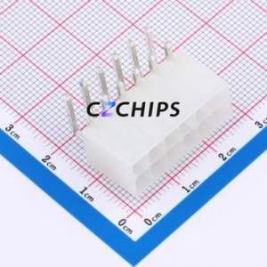 HC-5557-4.2-2x6AW Wire-to-Board Pin Header Bent Lead Through Hole,P=4.2mm 2x6P 4.2mm Right Angle Insert Mini-Fit (MX 4.2) - Product Image 1