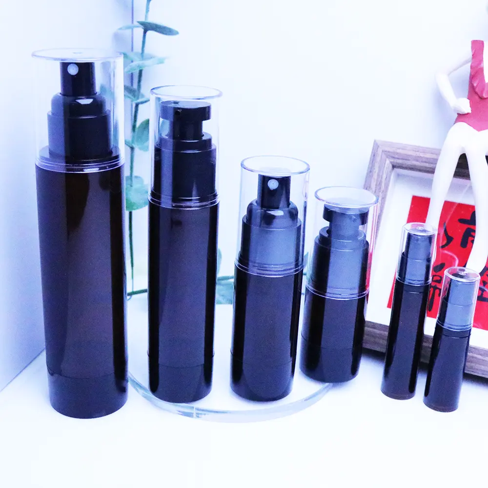 Flacone spray vuoto di lusso personalizzato in plastica spessa flacone pompa Airless da 100 ml in plastica per l'imballaggio per la cura della pelle