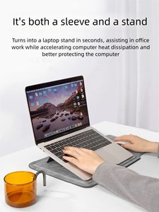 Nueva Funda para Portátil de 14-16 Pulgadas, de Cuero PU, con Soporte Ajustable y Correa, Diseño Casual, Compatible con Mac Book, etc. - Product Image 5