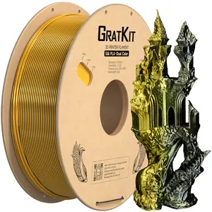 Gratkit批发高品质真丝双PLA长丝1，75毫米真丝pla + 双色长丝1.75 pla丝