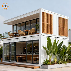 Tùy chỉnh di chuyển mở rộng prefab <span class=keywords><strong>container</strong></span> nhà với bánh sandwich panel thép cho cửa hàng hoa nhà hàng siêu thị đơn vị - Product Image 4