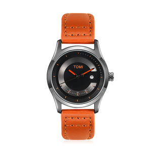 Relojes de Pulsera de Cuarzo de Diseño Creativo Personalizado de Alta Gama al por Mayor, Relojes de Pulsera para Hombre con Correa de Cuero Premium y Calendario - Product Image 1