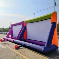 Açık parti köy sinema 30-500 kişi 450cm x 350cm dev şişme film ekranı projeksiyon